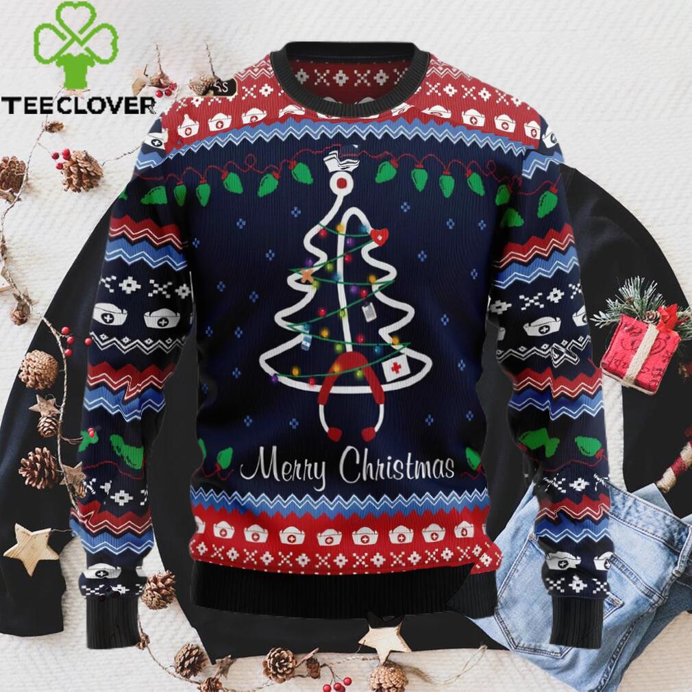 Nurse Christmas Tree Ugly Christmas Sweater, Xmas Sweatshirt Nurse Christmas Tree Ugly Christmas Sweater, Xmas Sweatshirt