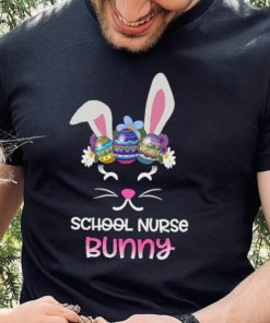 Nurse Easter Day Heartbeat Stethoscope Shape Bunny Ears T Shirt