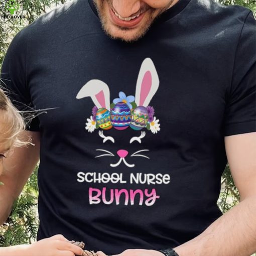 Nurse Easter Day Heartbeat Stethoscope Shape Bunny Ears T Shirt