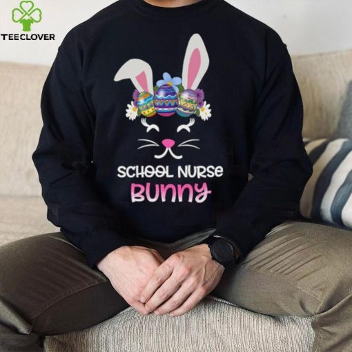 Nurse Easter Day Heartbeat Stethoscope Shape Bunny Ears T Shirt