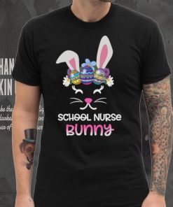 Nurse Easter Day Heartbeat Stethoscope Shape Bunny Ears T Shirt