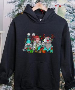 Nurse Gnome Merry Christmas Xmas Nurse Stethoscope Shirt