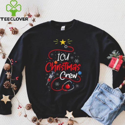 Nurse Icu Christmas Crew Nursing Christmas Lights Shirt