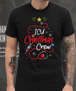 Nurse Icu Christmas Crew Nursing Christmas Lights Shirt