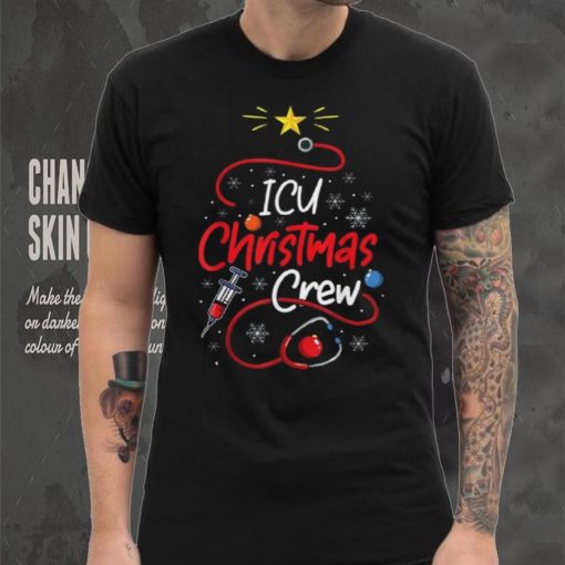 Nurse Icu Christmas Crew Nursing Christmas Lights Shirt