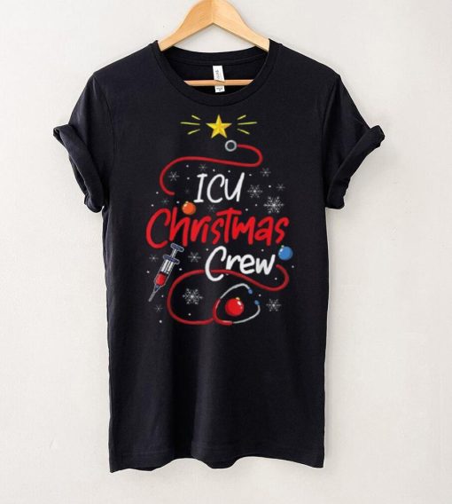 Nurse Icu Christmas Crew Nursing Christmas Lights Shirt