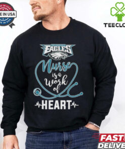 Nurse Is A Work Of Heart Philadelphia Eagles 2024 Shirt