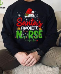 Nurse Santas Favorite Nurse Funny Christmas Shirt