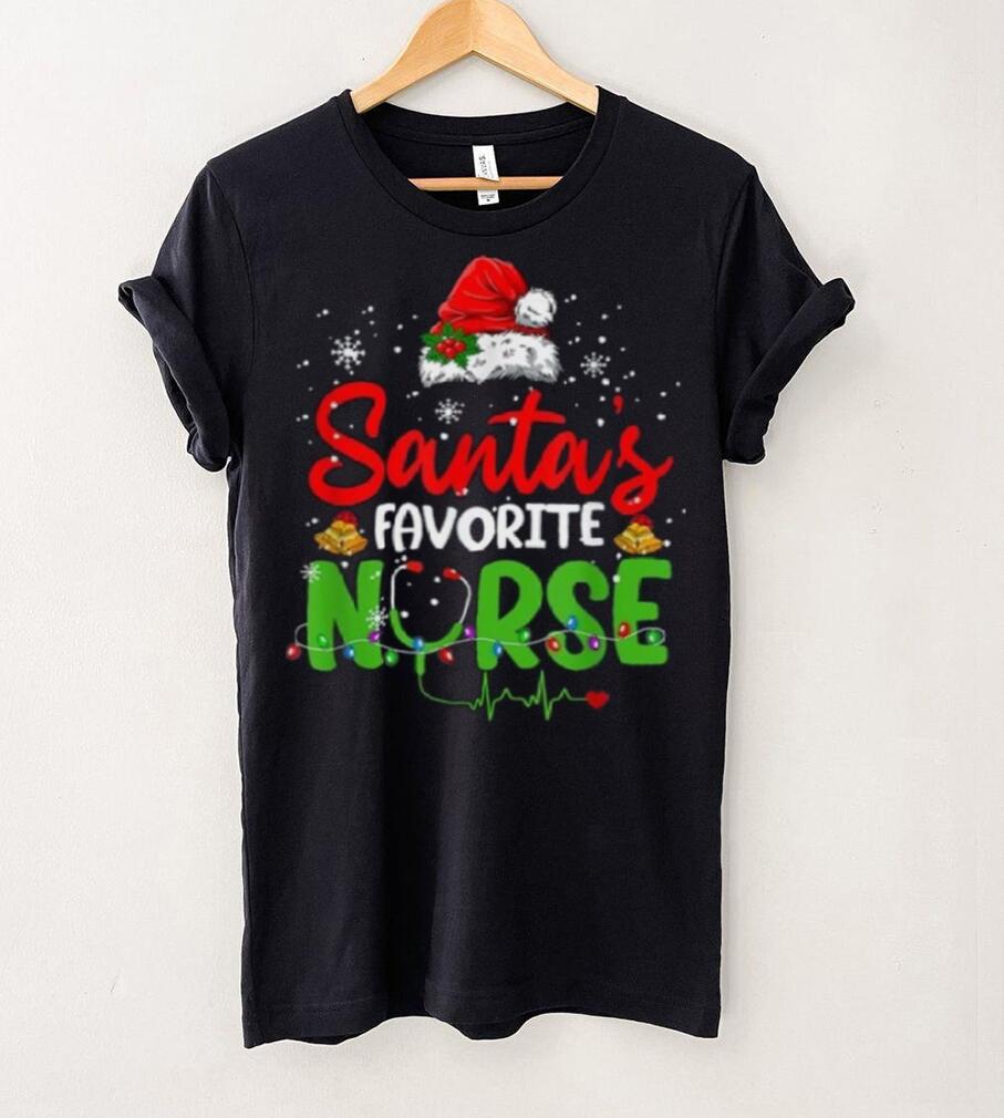 Nurse Santas Favorite Nurse Funny Christmas Shirt Nurse Santas Favorite Nurse Funny Christmas Shirt