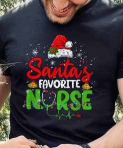 Nurse Santas Favorite Nurse Funny Christmas Shirt