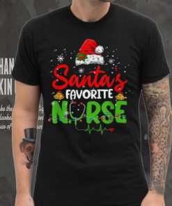 Nurse Santas Favorite Nurse Funny Christmas Shirt