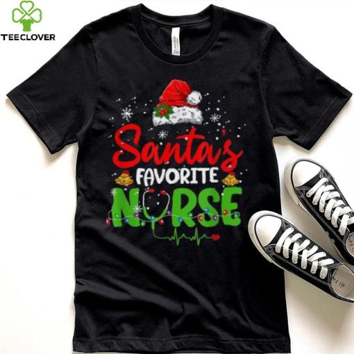 Nurse Santas Favorite Nurse Funny Christmas Shirt