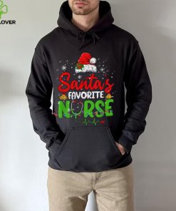 Nurse Santas Favorite Nurse Funny Christmas Shirt