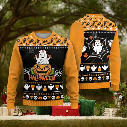Nurse Sweatshirt Skeleton Halloween Sweater Trending For Men And Women Gift Holidays