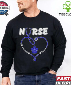 Nurse Toronto Maple Leafs it’s a work of heart stethoscope shirt