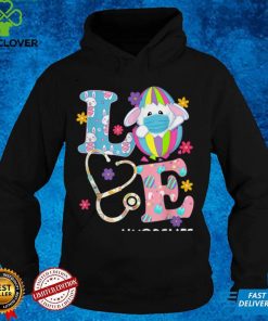 Nursing Stethoscope Scrub Life Nurse Bunny Easter Day T Shirt B09VP7M27G