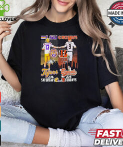 Nussmeier Burrow Tigers On Saturdays Bengals On Sundays Shirt