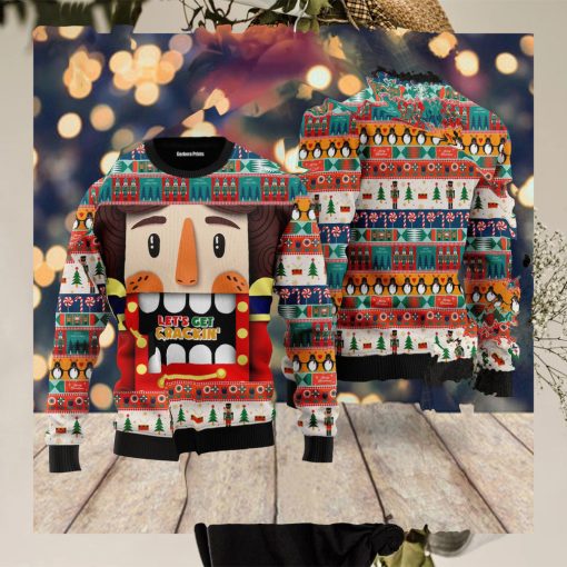 Nutcracker Lets Get Crackin Ugly Christmas Sweater