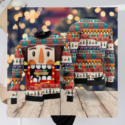Nutcracker Lets Get Crackin Ugly Christmas Sweater