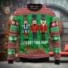 Santa Shark Ho Ho Ho Ugly Christmas Sweater Thankgiving Gift Men Women