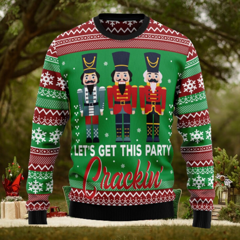 Nutcracker Party Cracking Ugly Christmas Sweater Thankgiving Gift Men Women Nutcracker Party Cracking Ugly Christmas Sweater Thankgiving Gift Men Women