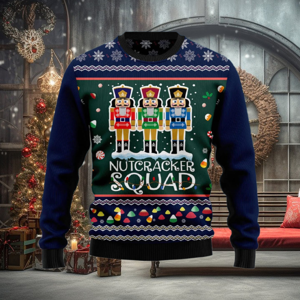 Nutcracker Squad Ugly Christmas Sweater Nutcracker Squad Ugly Christmas Sweater
