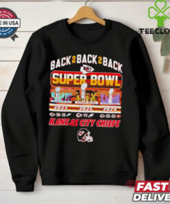 Chiefs Back 2 Back 2 Back Super Bowl LIX shirt