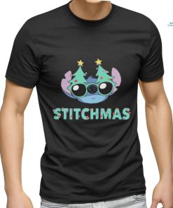 Nw2 disney lilo & stitch stitchmas glasses navy shirt