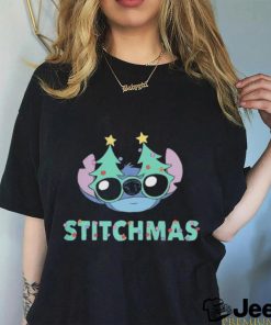 Nw2 disney lilo & stitch stitchmas glasses navy shirt