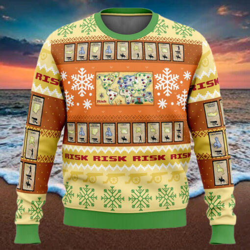 Nysekai Christmas Risk Board Games Ugly Christmas Sweater