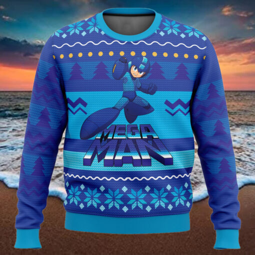 Nysekai  Mega Man Ugly Christmas Sweater