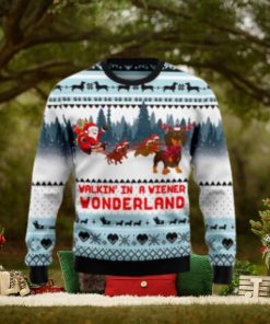 Walkin‘ In A Weiner Wonderland Ugly Christmas Sweater New For Men And Women Gift Holidays Christmas