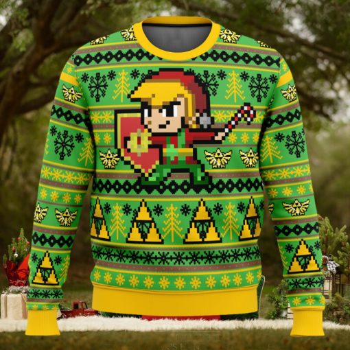 Zelda Holiday Link Ugly Christmas Sweater