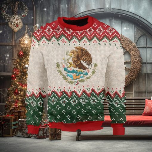 Mexico Coat Of Arms Ugly Christmas Sweater Xmas Gift Men And Women Christmas Sweater