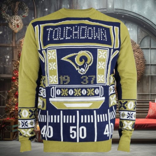 St Louis Rams Touchdown Light Up Ugly Christmas Sweaters