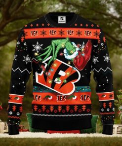 Cincinnati Bengals Grinch Christmas Ugly Sweater