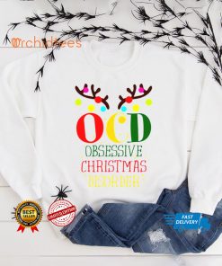 OCD obsessive christmas disorder shirt