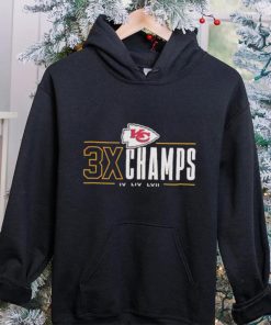 Kansas City Chiefs 3x Champs IV LIV LVII hoodie, sweater, longsleeve, shirt v-neck, t-shirt