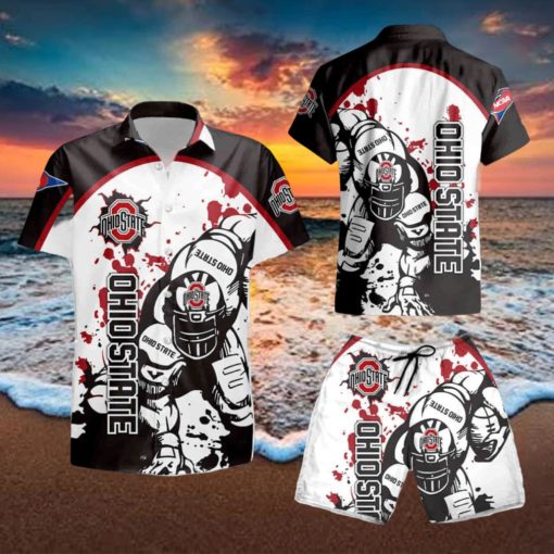 OHIO STATE BUCKEYES FOOTBALL PLAYER Hawaiian Shirt And Short