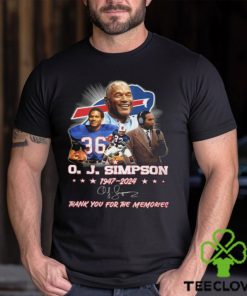 OJ Simpson 1947 2024 Thank You For The Memories Shirt