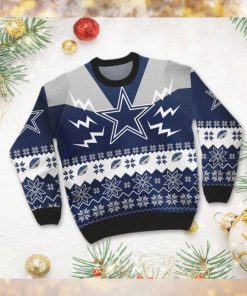 Dallas Cowboys NFL Football Team Logo Symbol 3D Ugly Christmas Sweater Shirt Apparel For Men And Women On Xmas Days