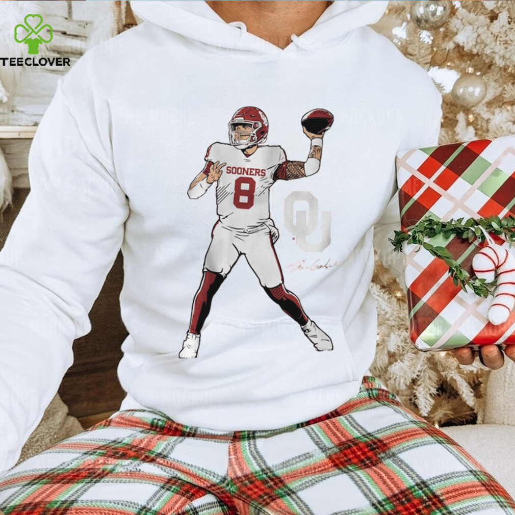 OKLAHOMA FOOTBALL DILLON GABRIEL SUPERSTAR POSE SHIRT OKLAHOMA FOOTBALL DILLON GABRIEL SUPERSTAR POSE SHIRT