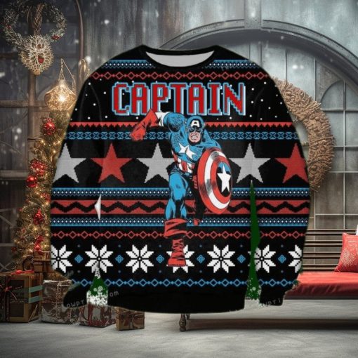 Captain America Marvel Ugly Sweater For Woman