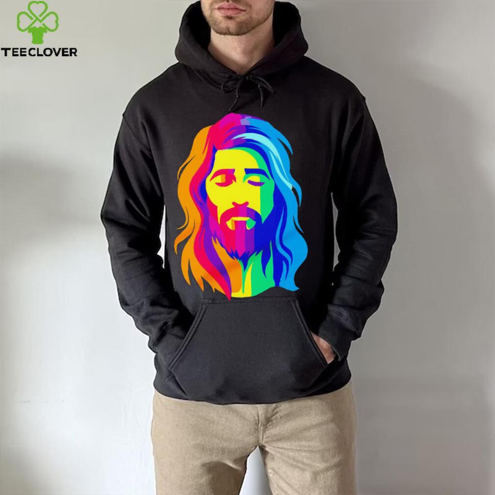 LGBTQ Jesus loves us all colorful shirt LGBTQ Jesus loves us all colorful shirt