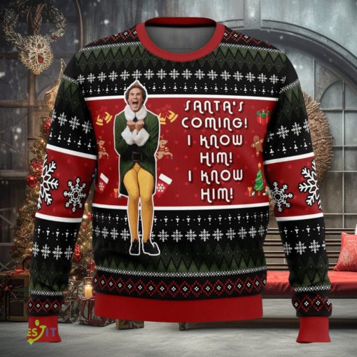 OMG Santa Elf Cute Ugly Christmas Sweater Christmas Gift For Family