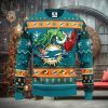 Miami Dolphins 12 Grinch Xmas Day Christmas Ugly Sweater