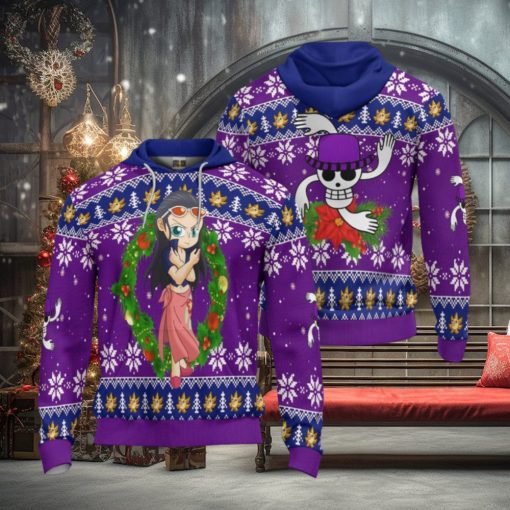 ONE PIECE Nico Robin Anime Ugly Christmas Pullover Hoodie