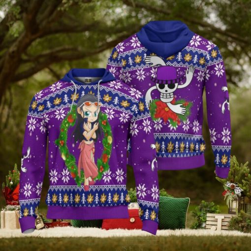 ONE PIECE Nico Robin Anime Ugly Christmas Pullover Hoodie