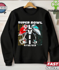 Helmets Super Bowl 2025 Kansas City Chiefs vs Philadelphia Eagles Showdown in Stunning shirt