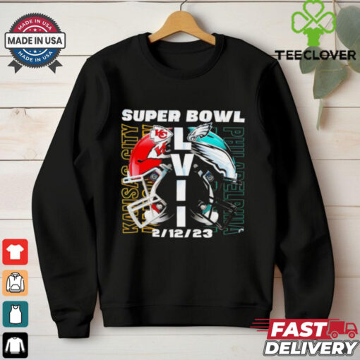 Helmets Super Bowl 2025 Kansas City Chiefs vs Philadelphia Eagles Showdown in Stunning shirt